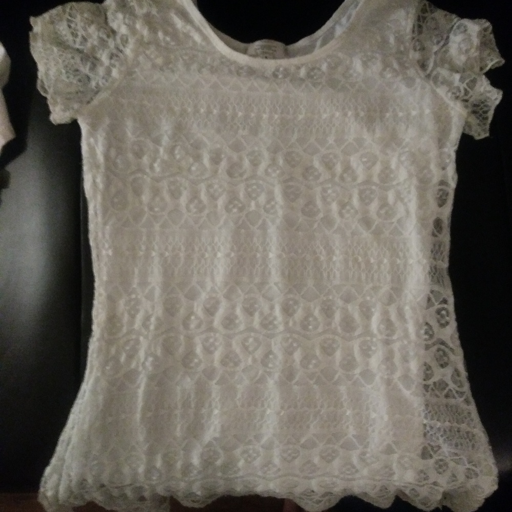 Lacey white sexy shirt